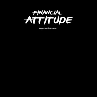 Financial Attitude Black T-shirt Design