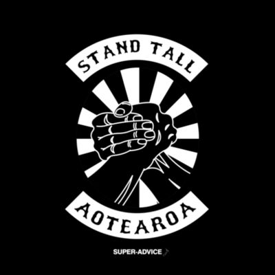 Stand Tall Black T-shirt Design