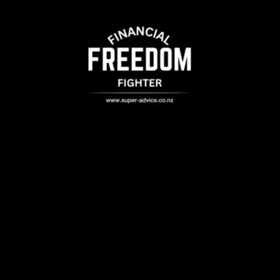 Financial Freedom Fighter Black T-shirt Design