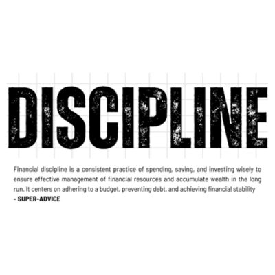 Discipline White T-shirt Design