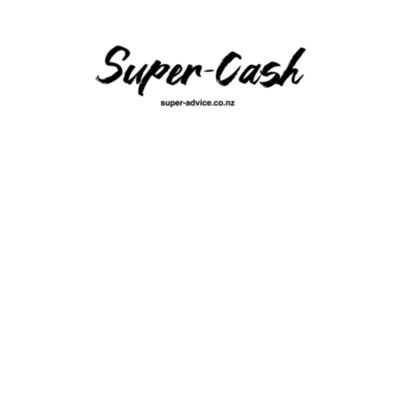 Super-Cash White Super-Advice T-Shirt Design