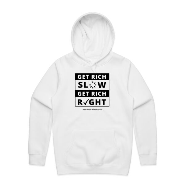 Get Rich Slow Get Rich Right White Hoodie Thumbnail