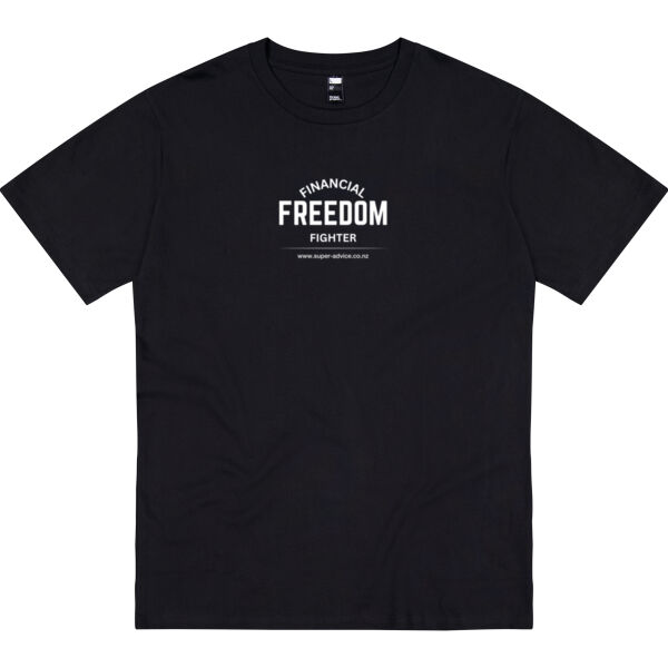 Financial Freedom Fighter Black T-shirt Thumbnail