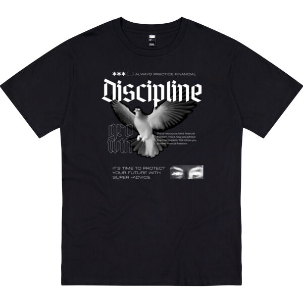 Super Advice Discipline Black T-shirt Thumbnail