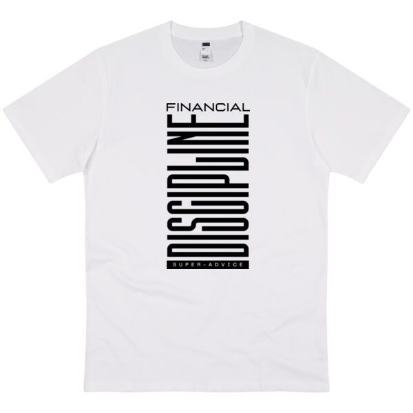 Financial Discipline White T-shirt Thumbnail