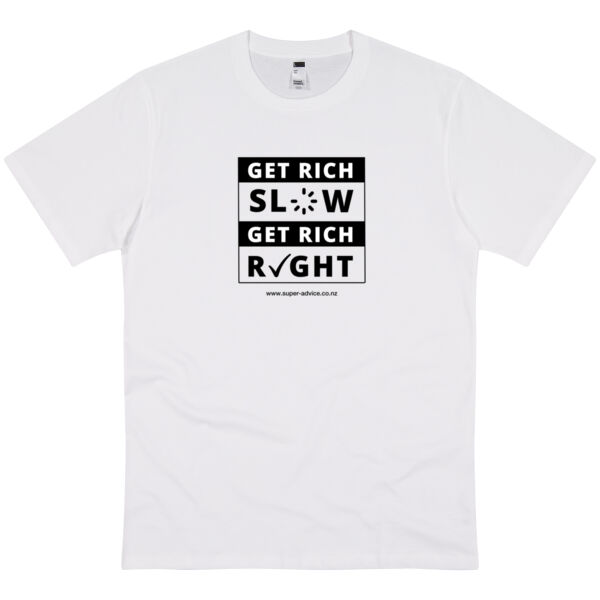 Get Rich Slow Get Rich Right White T-shirt Thumbnail