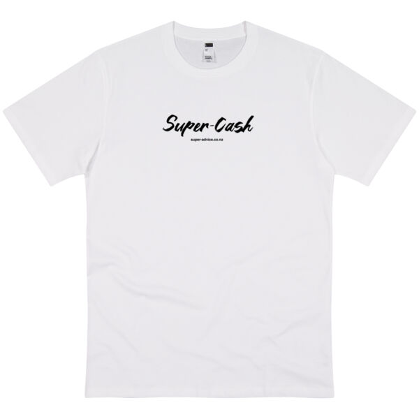 Super-Cash White Super-Advice T-Shirt Thumbnail